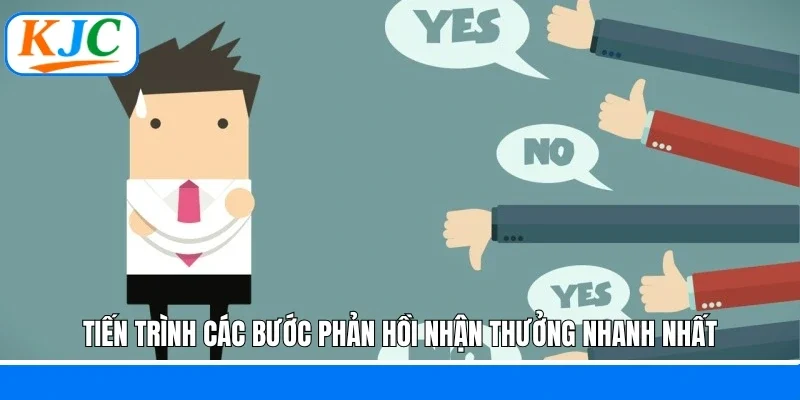 Tiến trình các bước phản hồi nhận thưởng nhanh nhất
